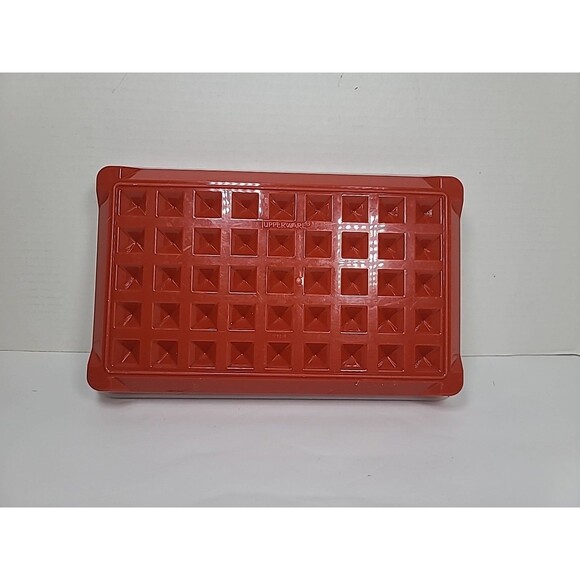 Vintage Tupperware #1292 Bacon Hot Dog Cold Cut Keeper Paprika With Lid - Picture 4 of 7